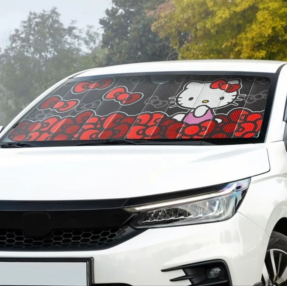 🎀Sanrio Hello Kitty Auto UV Protection Sunshade - Picture 5 of 7